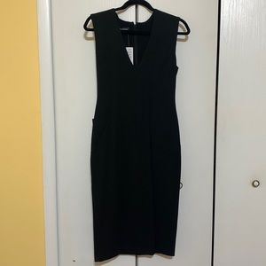 Bebe pintuck waist midi dress
